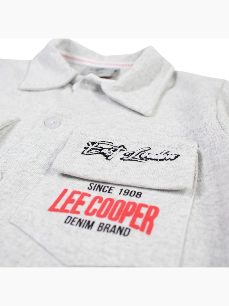 Lee Cooper - Ensemble chemisier et short bébé garçon imprimé Gris - Kiabi