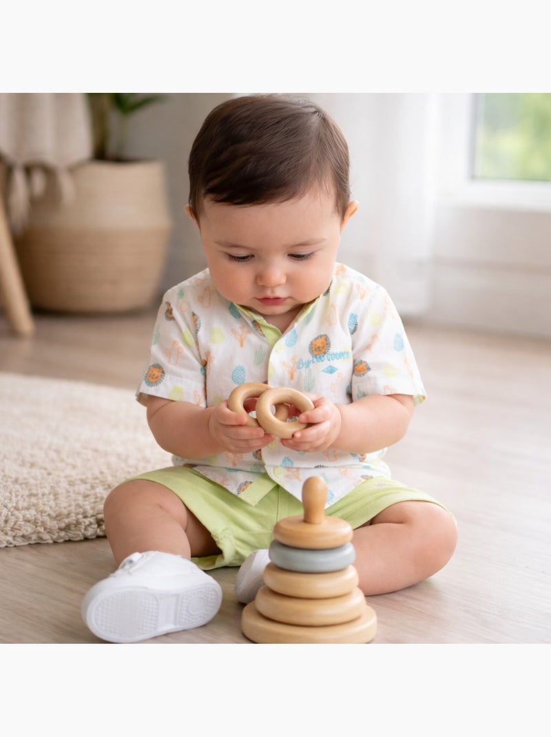 Lee Cooper - Ensemble chemisier et short bébé garçon Vert - Kiabi