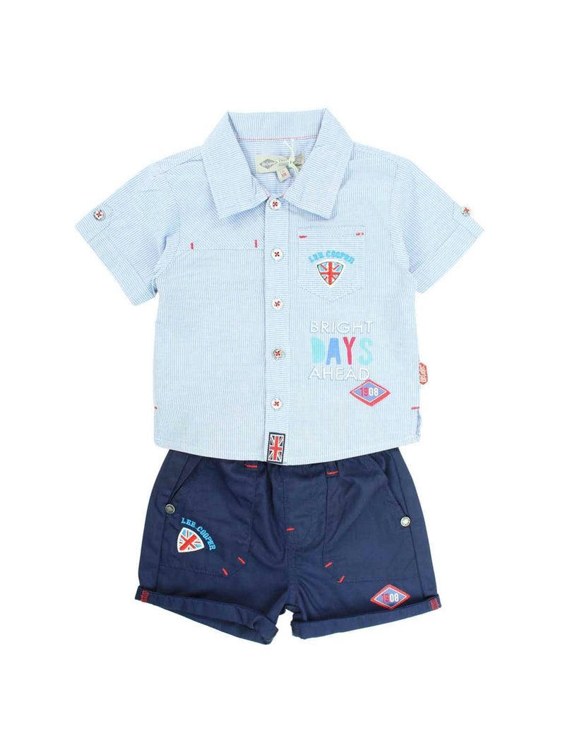 Sweat à Capuche Garçon Lee Cooper – Bleu, Taille M – Polyester Et Coton – état Très Bon