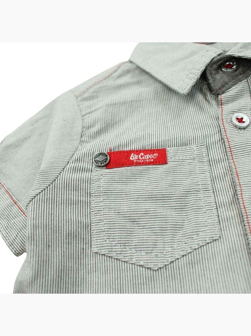 Lee Cooper - Ensemble Chemisier et Short  bébé Lee Cooper Gris - Kiabi