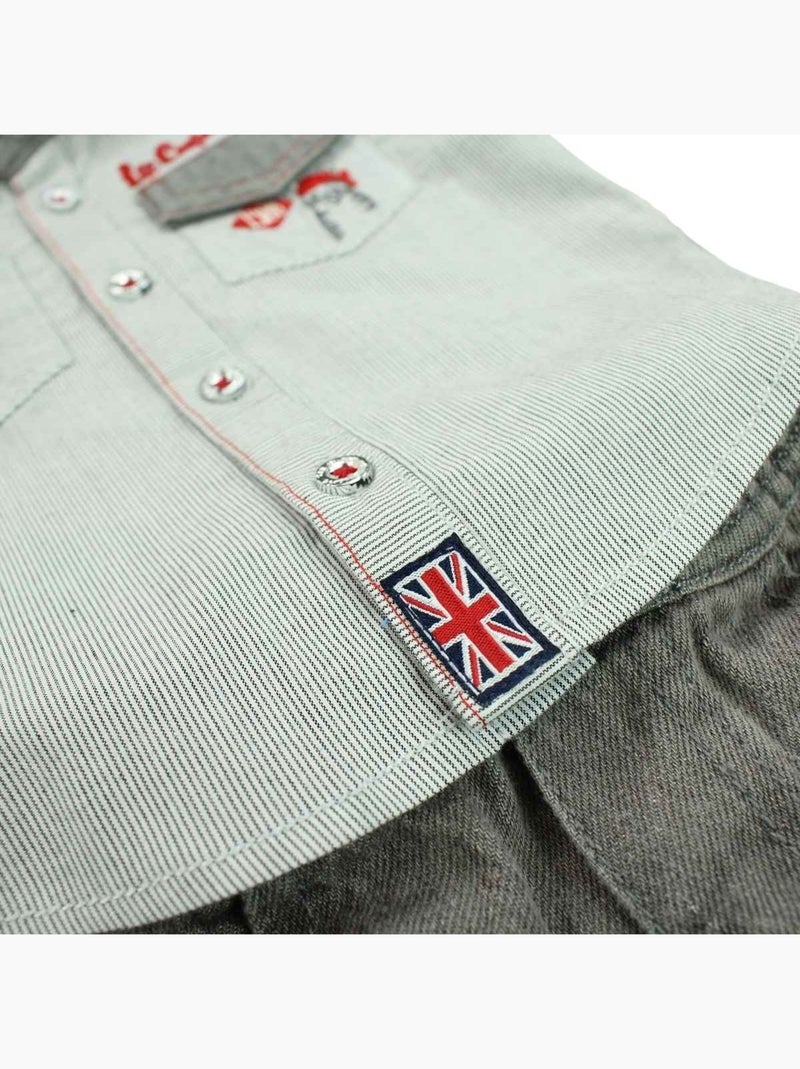 Lee Cooper - Ensemble Chemisier et Short  bébé Lee Cooper Gris - Kiabi
