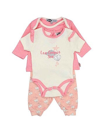 Lee Cooper - Ensemble Body avec T-shirt manches longues et Legging bébé Lee Cooper