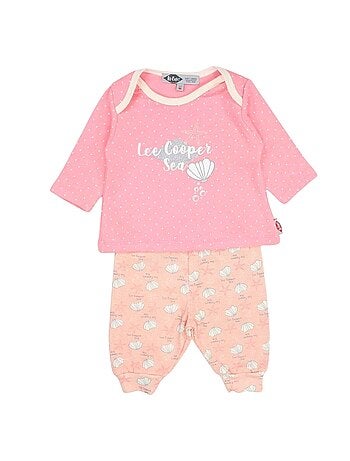 Lee Cooper - Ensemble Body avec T-shirt manches longues et Legging bébé Lee Cooper