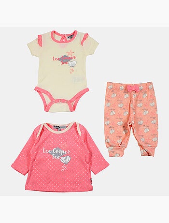 Lee Cooper - Ensemble Body avec T-shirt manches longues et Legging bébé