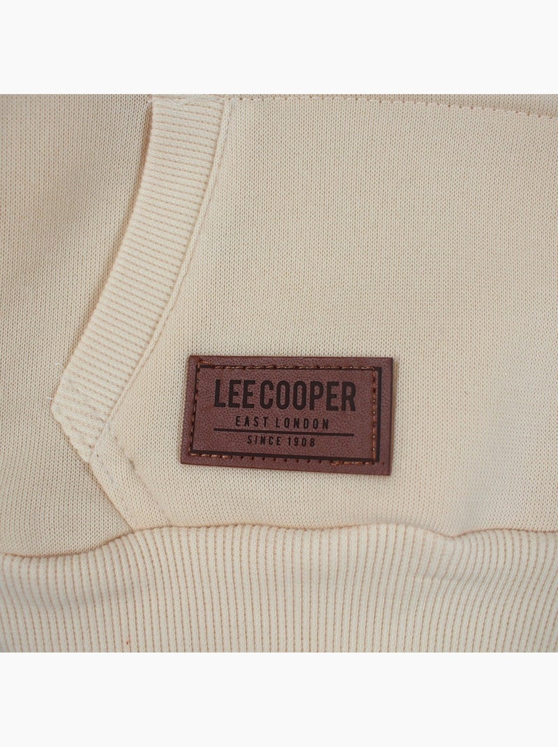 Lee cooper - ensemble de jogging sweat à capuche et pantalon garçon Beige - Kiabi