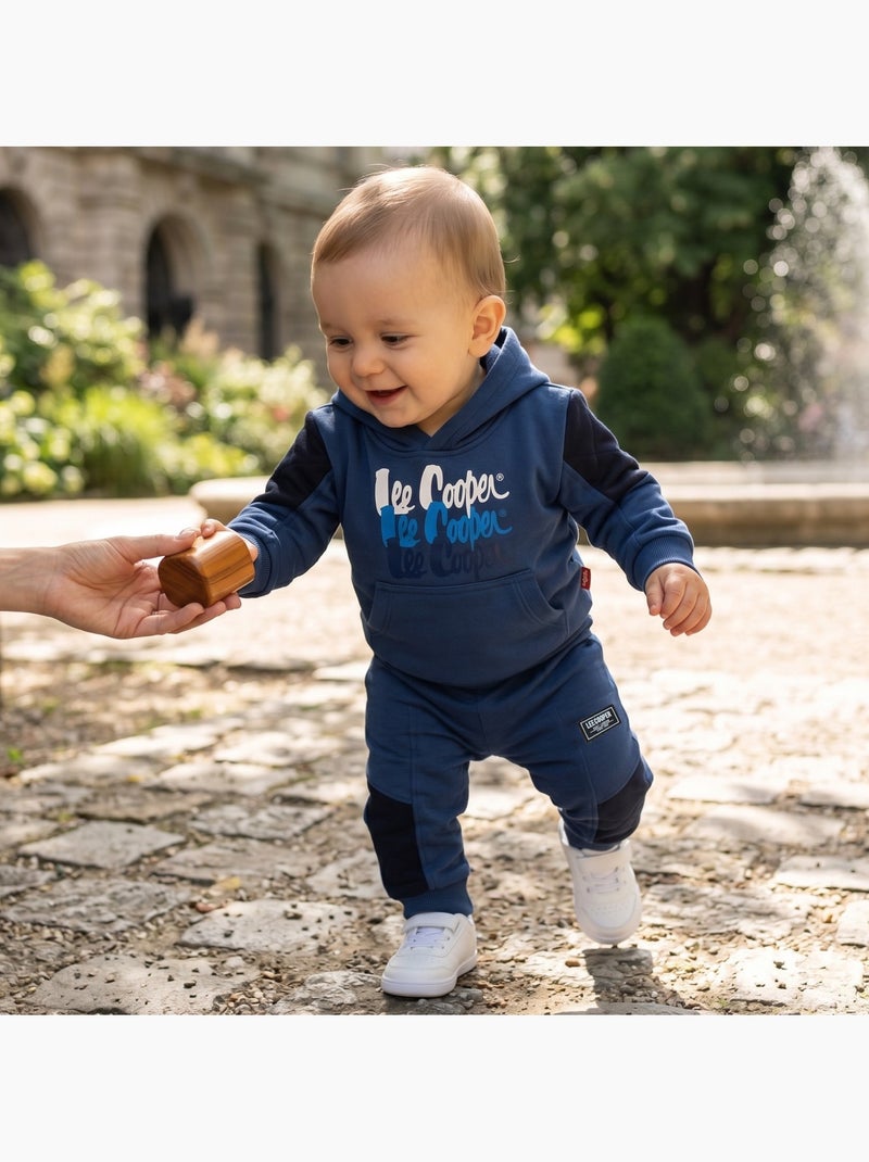 Lee Cooper - Ensemble de jogging, sweat à capuche et pantalon garçon Bleu marine - Kiabi