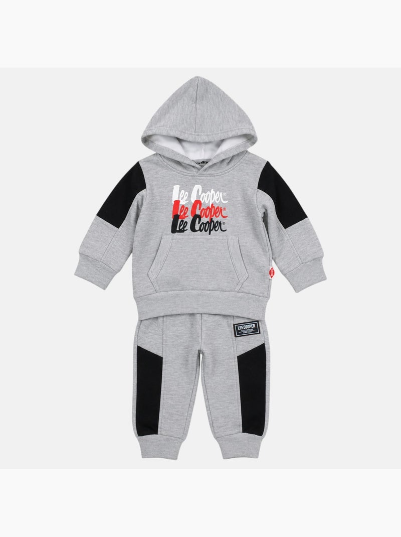 Lee Cooper - Ensemble de jogging, sweat à capuche et pantalon garçon Gris - Kiabi