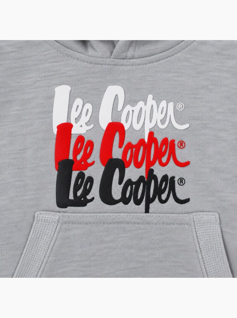 Lee Cooper - Ensemble de jogging, sweat à capuche et pantalon garçon Gris - Kiabi