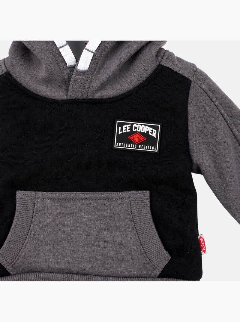 Lee Cooper - Ensemble de jogging, sweat à capuche et pantalon garçon Gris - Kiabi