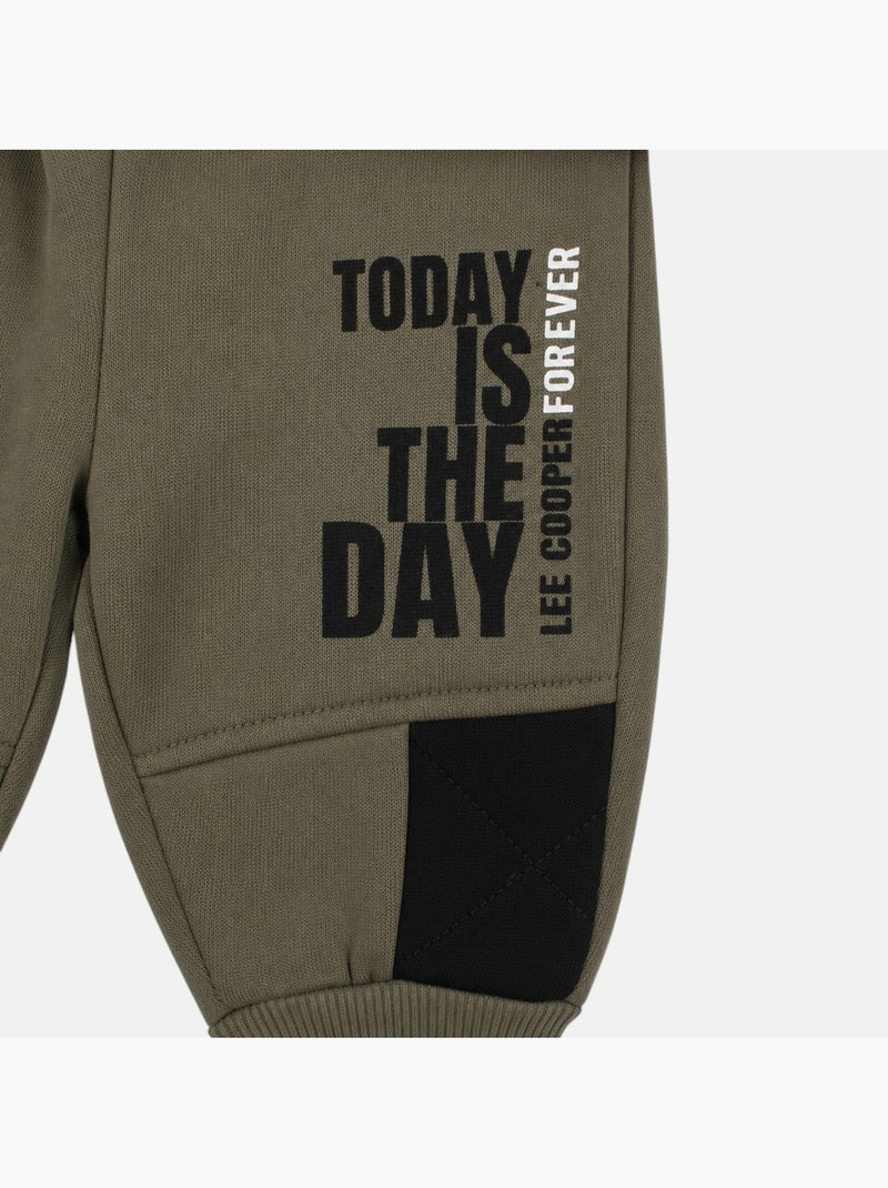 Lee Cooper - Ensemble de jogging, sweat à capuche et pantalon garçon Kaki - Kiabi
