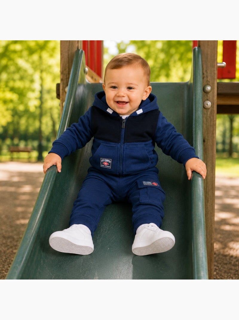 Lee Cooper - Ensemble de jogging, veste à capuche et pantalon garçon Bleu marine - Kiabi