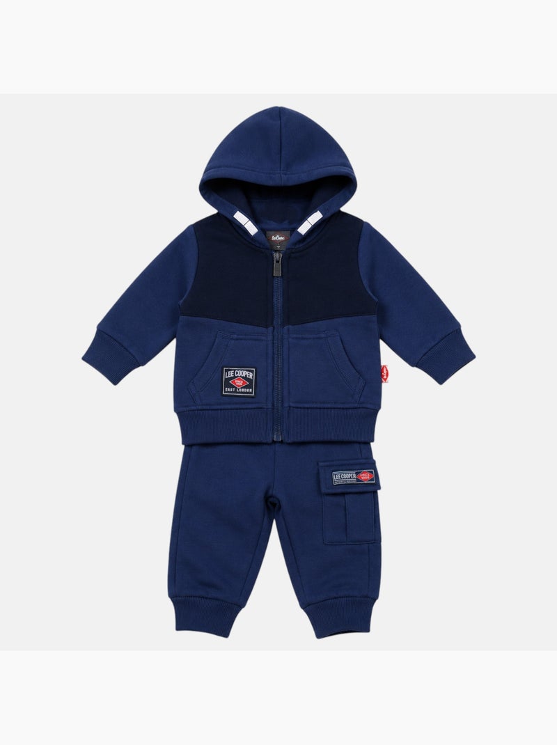 Lee Cooper - Ensemble de jogging, veste à capuche et pantalon garçon Bleu marine - Kiabi