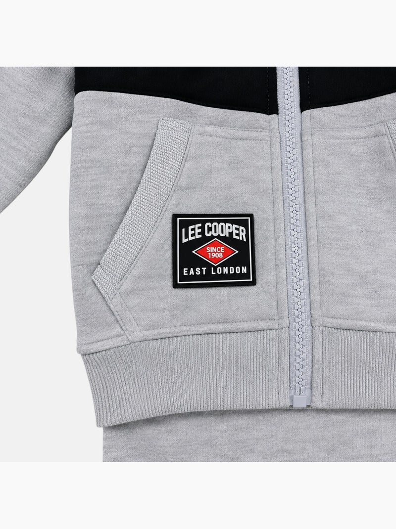 Lee Cooper - Ensemble de jogging, veste à capuche et pantalon garçon Gris - Kiabi