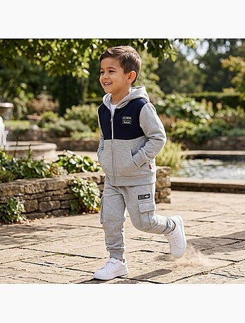 Lee Cooper - Ensemble de jogging, veste à capuche et pantalon garçon
