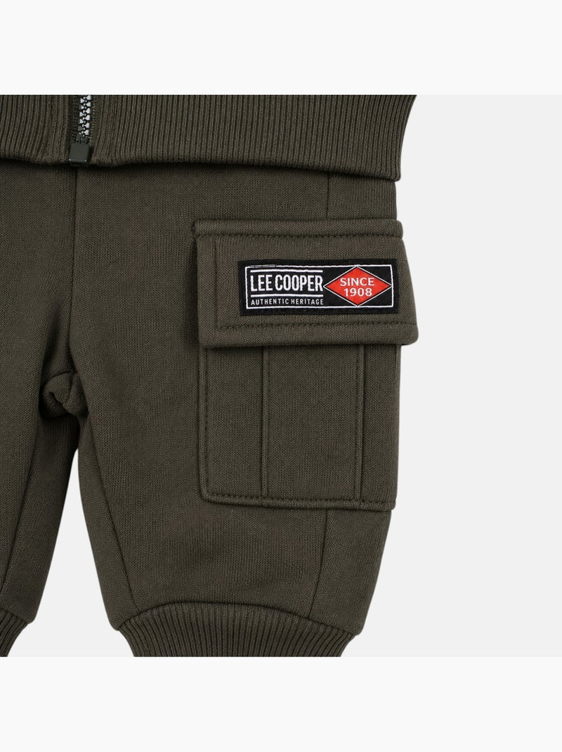 Lee Cooper - Ensemble de jogging, veste à capuche et pantalon garçon Kaki - Kiabi