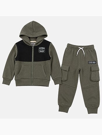 Lee Cooper - Ensemble de jogging, veste à capuche et pantalon garçon