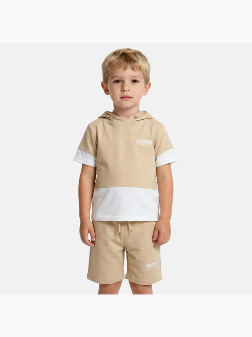 Lee Cooper - Ensemble enfant Sweat à capuche manches courtes + short - Kiabi Lee Cooper - Ensemble enfant Sweat à capuche manches courtes + short - Kiabi