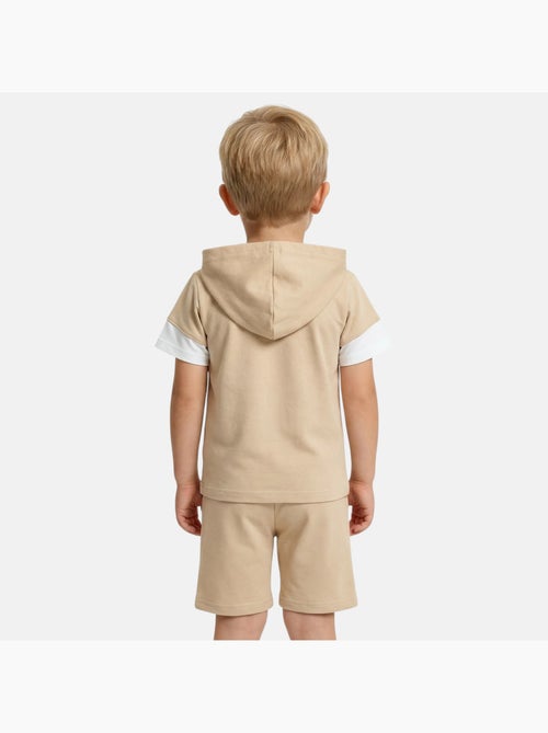 Lee Cooper - Ensemble enfant Sweat à capuche manches courtes + short - Kiabi Lee Cooper - Ensemble enfant Sweat à capuche manches courtes + short - Kiabi