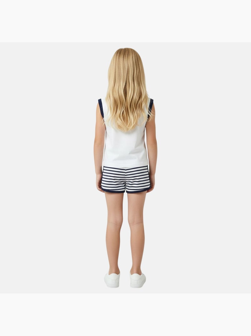 Lee Cooper - Ensemble fille composé d un débardeur et d un short Blanc - Kiabi