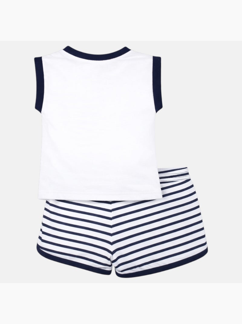 Lee Cooper - Ensemble fille composé d un débardeur et d un short Blanc - Kiabi