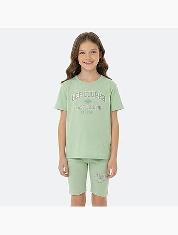 Lee Cooper - Ensemble fille T-shirt manches courtes et bermud