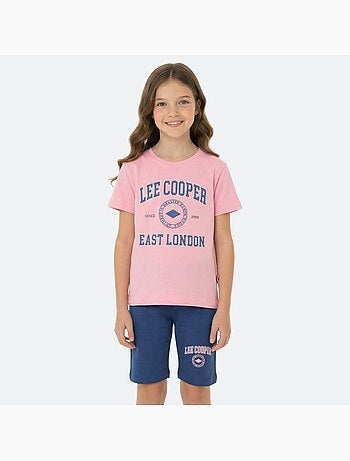 Lee Cooper - Ensemble fille T-shirt manches courtes et bermuda -