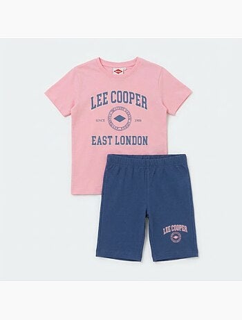 Lee Cooper - Ensemble fille T-shirt manches courtes et bermuda -