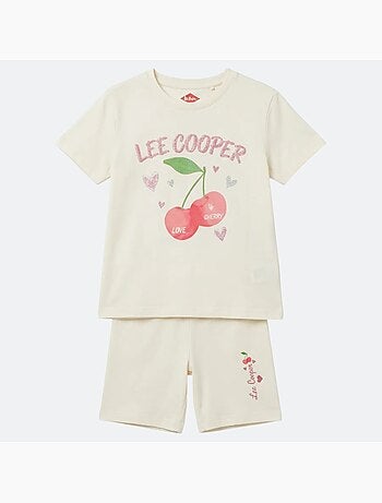 Lee Cooper - Ensemble fille T-shirt manches courtes et bermuda
