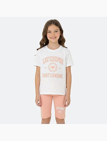 Lee Cooper - Ensemble fille T-shirt manches courtes et bermuda