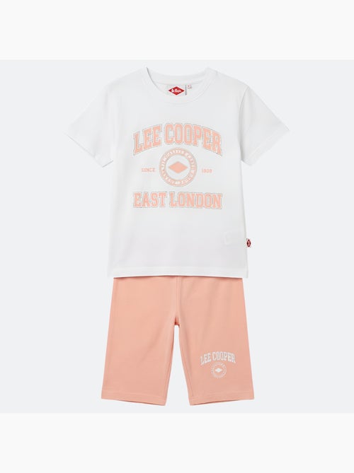 Lee Cooper - Ensemble fille T-shirt manches courtes et bermuda - Kiabi
