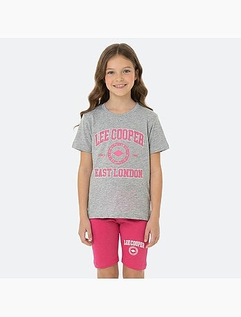 Lee Cooper - Ensemble fille T-shirt manches courtes et bermuda