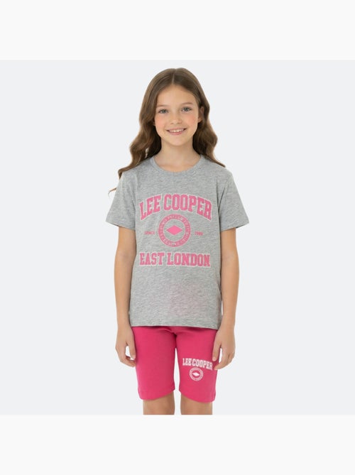 Lee Cooper - Ensemble fille T-shirt manches courtes et bermuda - Kiabi