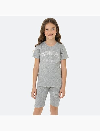 Lee Cooper - Ensemble fille T-shirt manches courtes et bermuda