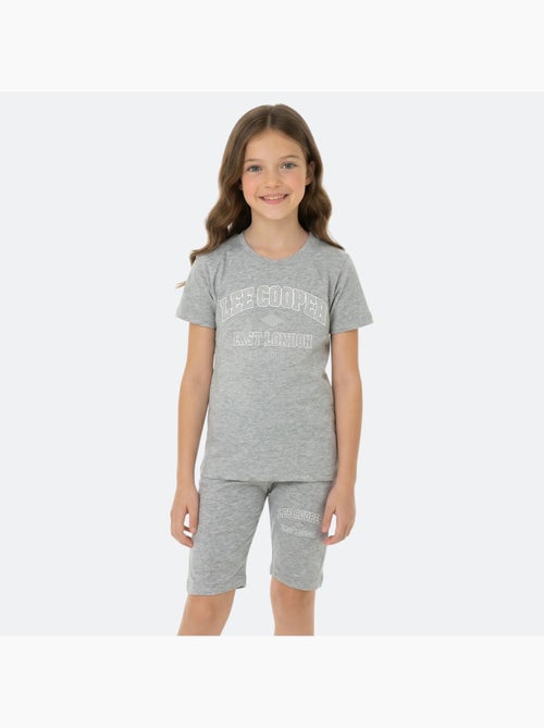 Lee Cooper - Ensemble fille T-shirt manches courtes et bermuda - Kiabi