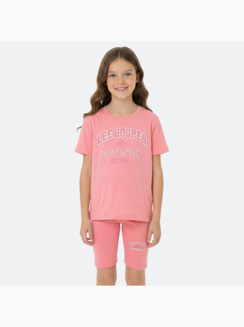 Lee Cooper - Ensemble fille T-shirt manches courtes et bermuda - Kiabi