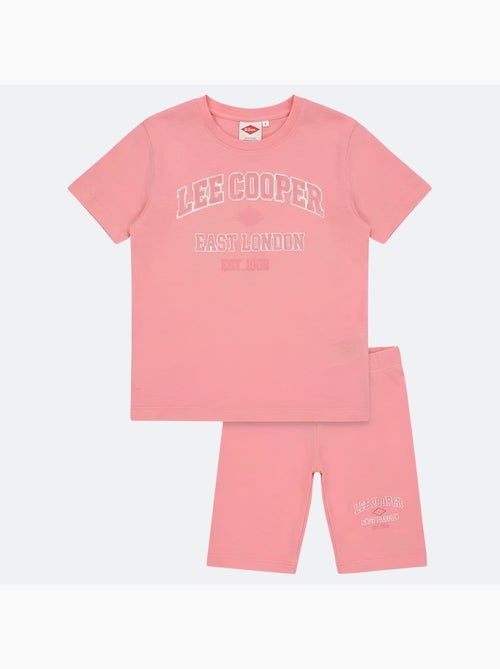 Lee Cooper - Ensemble fille T-shirt manches courtes et bermuda - Kiabi