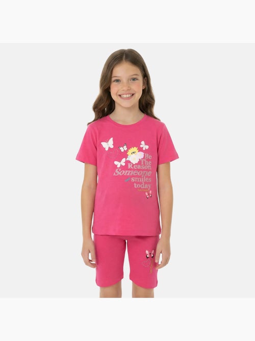 Lee Cooper - Ensemble fille T-shirt manches courtes et bermuda - Kiabi