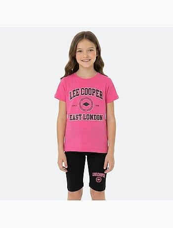 Lee Cooper - Ensemble fille T-shirt manches courtes et bermuda
