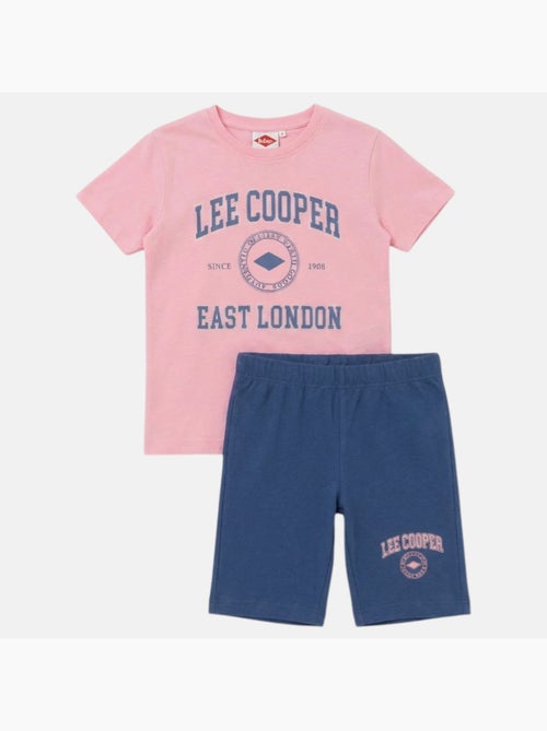 Lee Cooper - Ensemble fille T-shirt manches courtes et bermuda - Kiabi