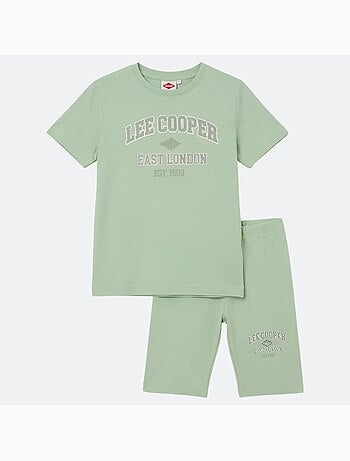 Lee Cooper - Ensemble fille T-shirt manches courtes et bermuda