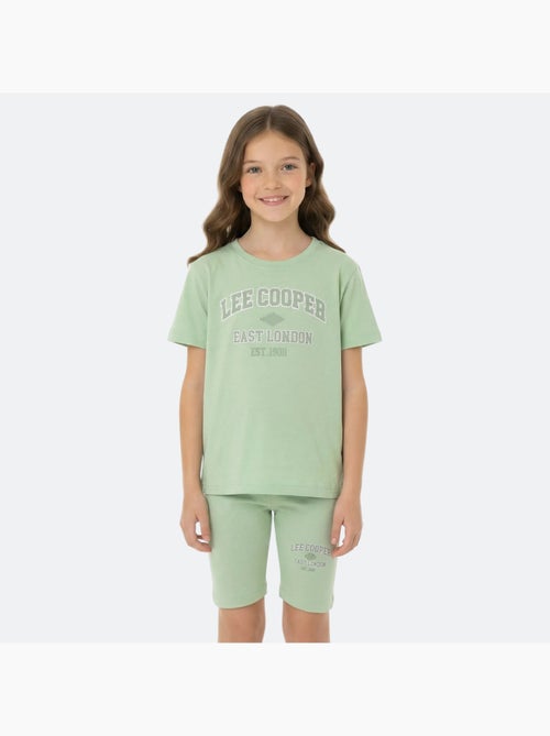 Lee Cooper - Ensemble fille T-shirt manches courtes et bermuda - Kiabi