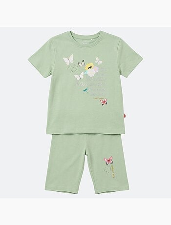 Lee Cooper - Ensemble fille T-shirt manches courtes et bermuda