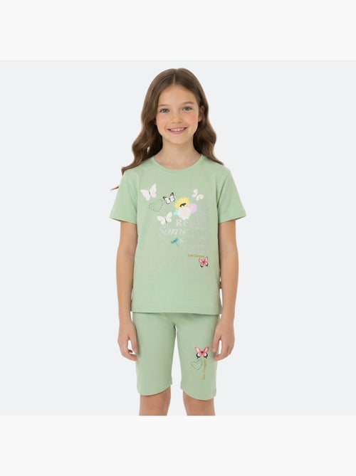 Lee Cooper - Ensemble fille T-shirt manches courtes et bermuda - Kiabi