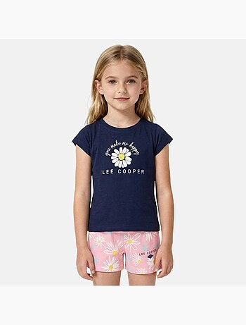 Lee Cooper - Ensemble fille T-shirt manches courtes et short