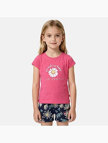 Lee Cooper - Ensemble fille T-shirt manches courtes et short