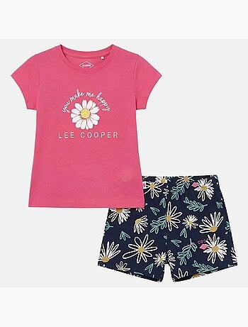 Lee Cooper - Ensemble fille T-shirt manches courtes et short