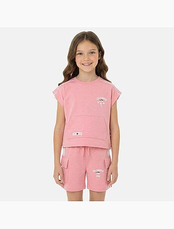 Lee Cooper - Ensemble fille T-shirt manches courtes et short