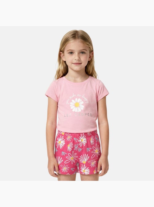 Lee Cooper - Ensemble fille T-shirt manches courtes et short - Kiabi