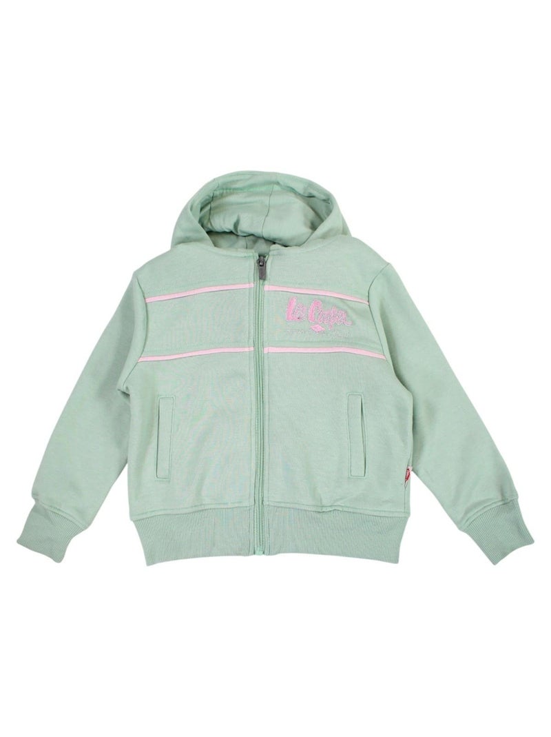 Lee Cooper - Ensemble fille veste à capuche et pantalon de jogging Vert - Kiabi