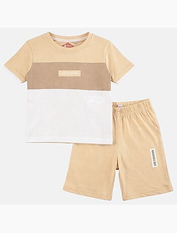 Lee Cooper - Ensemble garçon avec T shirt manches courtes et avec short